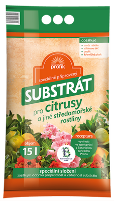 Substrát pre citrusy 15L Profík FORESTINA      
