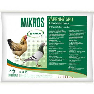 Vápenný grit 3kg       Mikrop