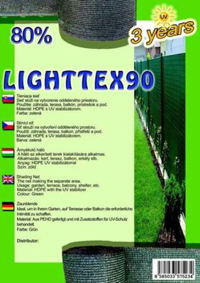 Tieniaca sieť 80%  1,5 x 10 m  LIGHTTEX 90