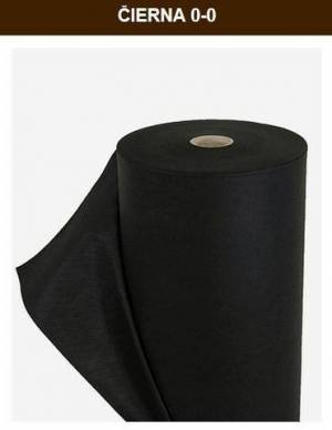 Textília netkaná čierna 1,6x100m 50g/m2 UV stabilizovaná rolka