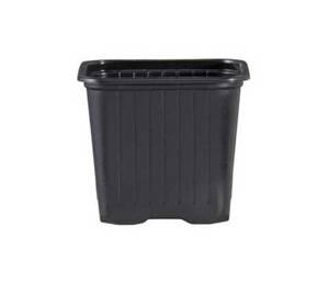 Kontajner hranatý 8x8x8cm čierny 400ml