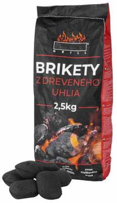 Brikety z dreveného uhlia 2,5kg