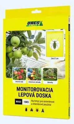 ORES Žlté lepové dosky 10ks MAXI 24x17cm  48/k